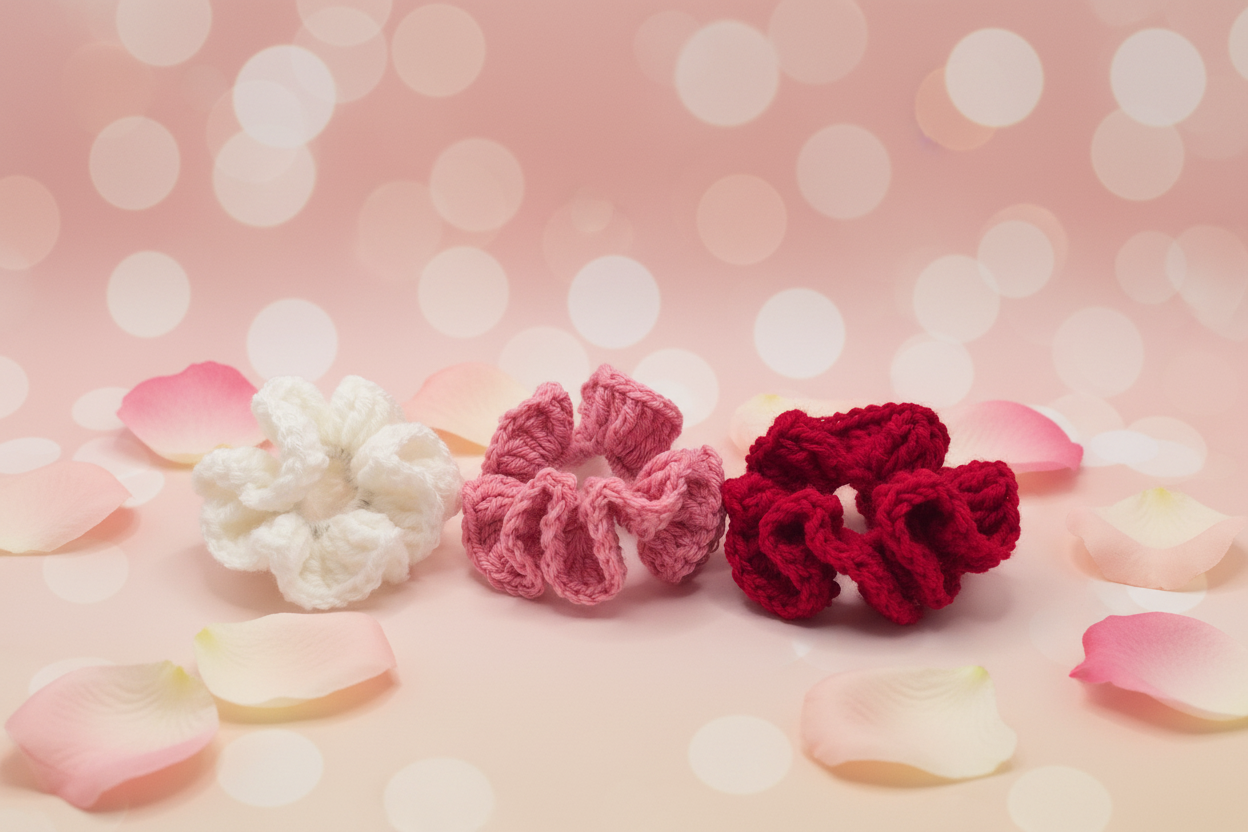 VDay Scrunchies Set